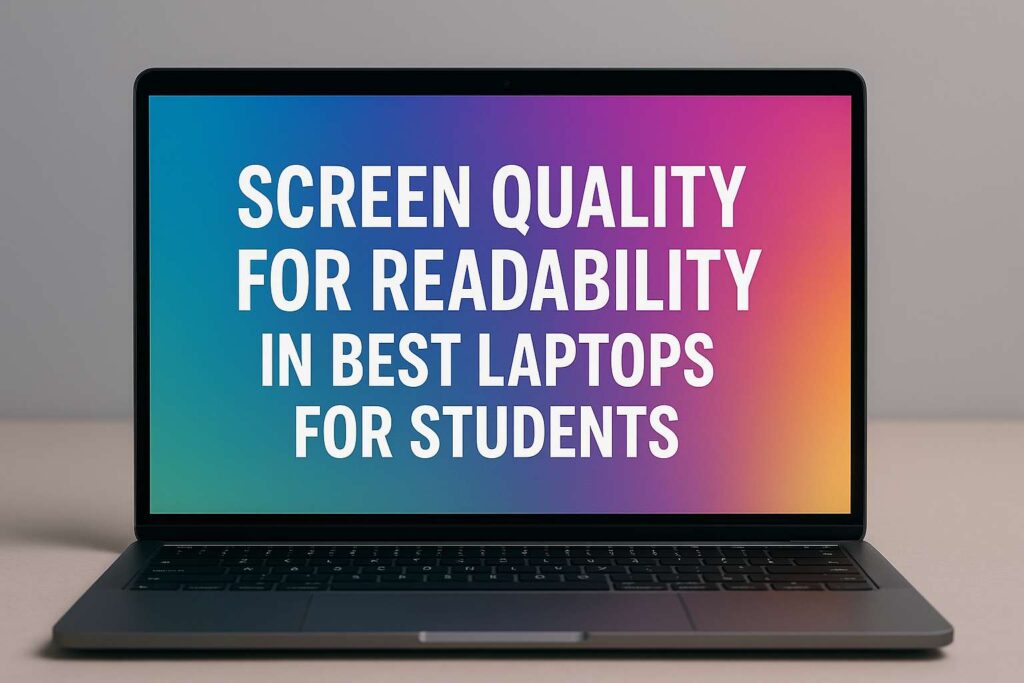 Display Screen Quality for Readability in Best Laptops For Students